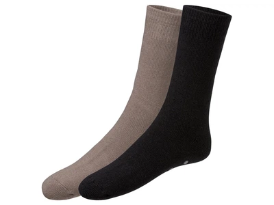 Термо-носки 2 пары утепленные мехом для мужчины Livergy LYCRA® 457142 39-42 Комбинированный