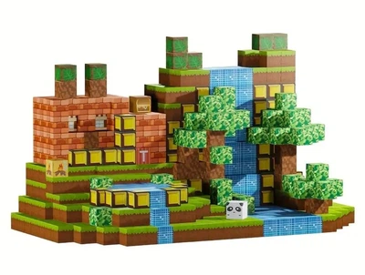 Магнитный конструктор 150шт кубики на магнитах Майнкрафт блоки Minecraft природа панда