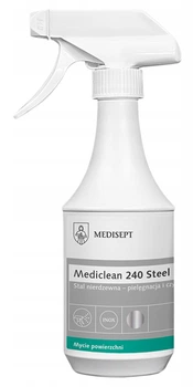 Засіб для чищення нержавіючої сталі Medisept Mediclean 240 Steel 500 мл (5907626632712)