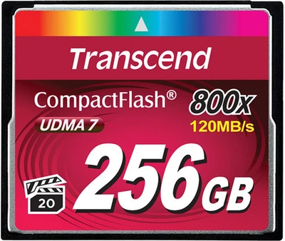 Карта пам'яті Transcend CompactFlash 256GB 800x (TS256GCF800)