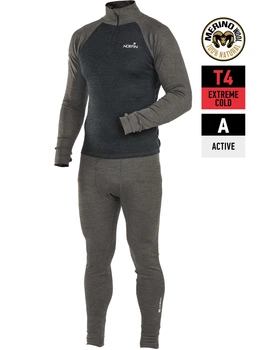 Термобілизна натільна Norfin NATURAL HEAT MERINO (1-й шар, 60% вовна мериноса, 40% PL) розмір S (207647) 3095001-S