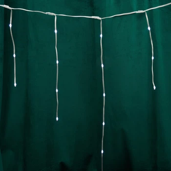 Гирлянда-бахрома Christmas Decoration 172 LED 6х0.6 м 220V пульт ДУ Холодный белый (AGB000710)