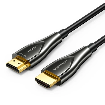 Оптический кабель Vention HDMI 2.0 10 м 4K 60Hz 18 Гбит/с HDR Цинковый сплав Черный (ALSBL)