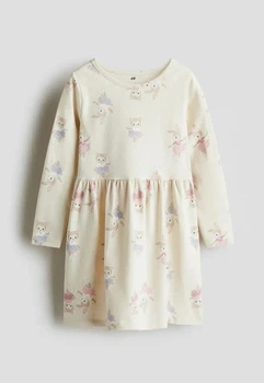 Платье длинный рукав молочное Балярины H&M 92см (400012049)