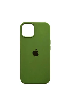 Чохол для iPhone 13 силіконовий Soft-touch Silicone Case Full Size (AA) Army Green