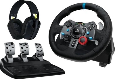 Zestaw do gier Logitech G29 + G435 Black (991-000539)
