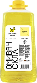 Омыватель стекла зимний -30°С ORGANIC PRINK (цитрус) 3л