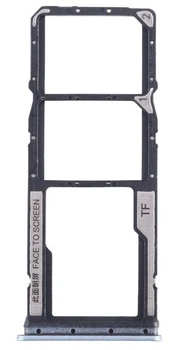 Держатель Sim-карты и карты памяти Xiaomi Redmi 13C голубой Glacier White на две Sim-карты High Copy