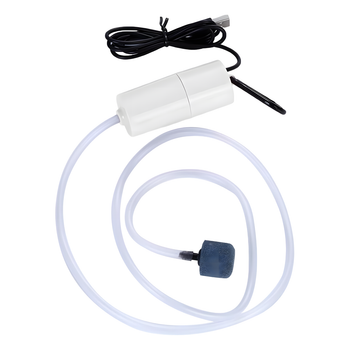 Миниатюрный кислородный USB компрессор для аквариума белый