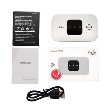 Портативный 4G LTE роутер с WiFi 150 Мбит/с и аккумулятором 2100 мАч