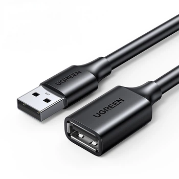 Кабель-подовжувач Ugreen US103 USB 2.0 3 м 480 Мбіт/с Чорний (10317)