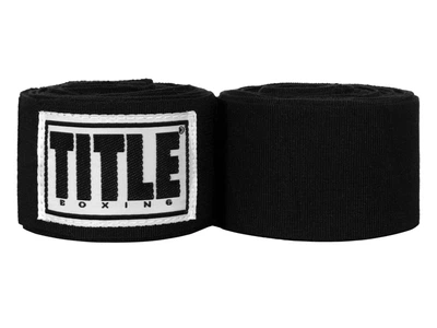 Бинти TITLE Boxing Semi Elastic Extra Long Hand Wraps 5,3 м (210) чорний (5745)