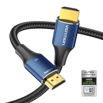Кабель Vention HDMI 2.1 3 м 8K 60Hz 4K 120Hz 48 Гбит/с eARC HDR VRR Синий (ALGLI)