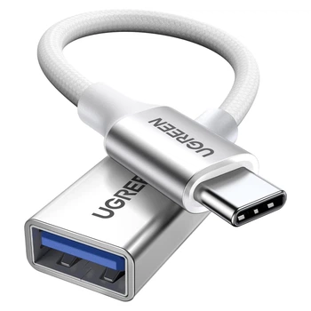 Кабель-переходник Ugreen US378 USB Type-C - USB-A 3.0 OTG 5 Гбит/с Белый (15819)