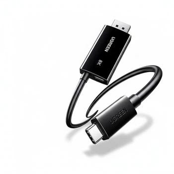 Кабель Ugreen CM840 USB-C - DisplayPort v1.4 + PD 100W 8K 60Hz 4K 240Hz 2 м Черный (65203)