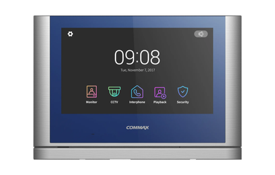 Аналоговый видеодомофон Commax CDV-1024MA 10'', Blue + Silver
