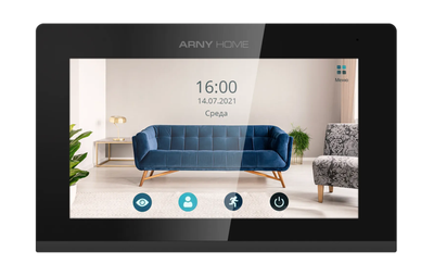 Мультиформатный видеодомофон ARNY AVD-742A 7'' Wi-Fi, Black