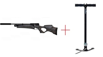 Пневматическая редукторная РСР винтовка HW 110 T Thumbole Laminated stock кал. 4,5 + насос Borner