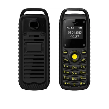 Міні-телефон SERVO B25 з Bluetooth, 2 SIM, чорний список — компактний резервний телефон (чорний)