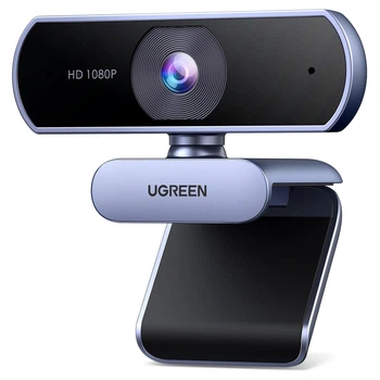 Веб-камера Ugreen CM678 Full HD 1080P 30fps 2 MP, подвійний мікрофон з шумозаглушенням, 2 м Космічний сірий (15728)