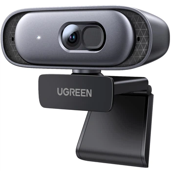 Веб-камера Ugreen CM778 2K QHD 4 Мп автофокус, двойной микрофон, защитная шторка, USB 2 м Черный (35626)