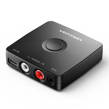 Аудиоприемник Vention Bluetooth 5.1 3.5 мм AUX / 2RCA AAC USB-C Черный (NAJB0)