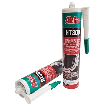 Силикон высокотемпературный Akfix HT300 280 мл/345 г Красный (28716198)