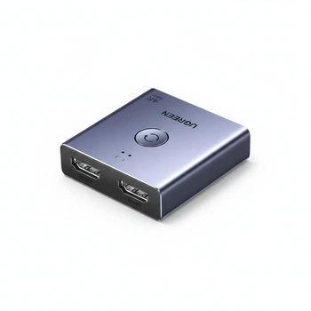 Перемикач HDMI Ugreen AW501 двонаправлений 2.0 4K 60Hz, 2K 144Hz, 1080P 240Hz Темно-сірий (55006)