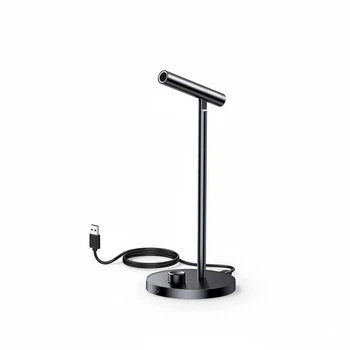 Мікрофон настільний Ugreen CM379 USB 96 кГц/24 біт 360° DSP шумозаглушення 3.5 мм Чорний (55343)