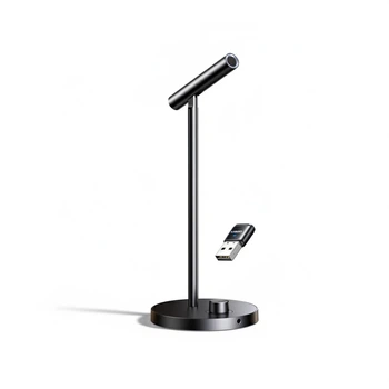 Микрофон настольный Ugreen CM770 Wireless 2.4G / USB-C 360° DSP шумоподавление 3.5 мм Черный (35344)