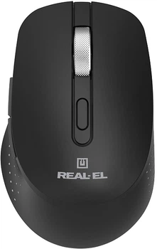 Мышь Real-El RM-380W Wireless Black (EL123200057)