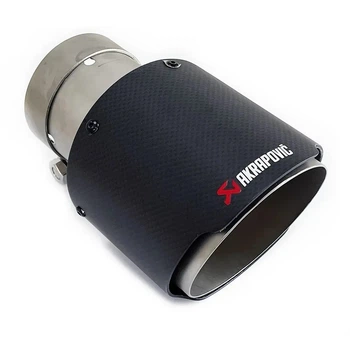 Насадка наконечник глушителя Akrapovic AK76-114 d76мм L200мм зовн d114мм на выхлопную трубу SV0653