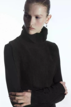 Комір жіночий cos open-side roll-neck vest 1108459001 Чорний