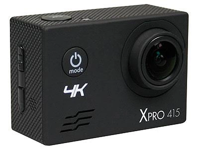 Экшн-камера Mediacom SportCam Xpro 415 4K Wi-Fi с углом 170°, 2" HD-экраном, водозащитой и полным набором креплений