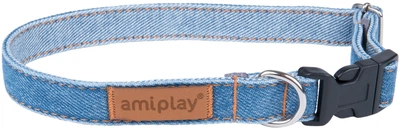 Нашийник для собак Amiplay Denim регульований XL Синій (5907563271623)