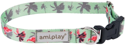 Нашийник для собак Amiplay BeHappy регульований L Flamingo (5907563282339)