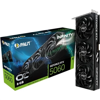 Видеокарта GF RTX 5060 8GB GDDR7 Infinity 3 OC Palit (NE75060T19P1-GB2063S)