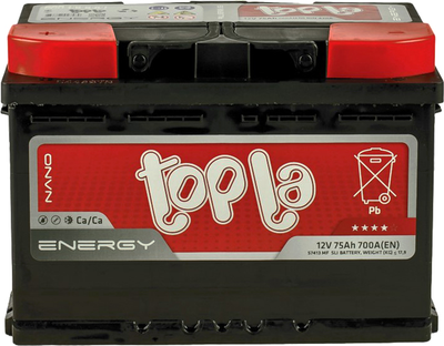 Автомобильный аккумулятор Topla 75Ah/12V Energy (1) (108 375)