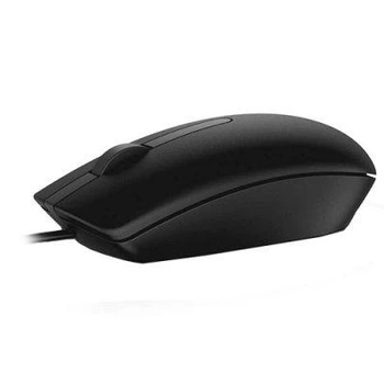 Мышь Dell MS116, Black, USB, оптическая, 1000 dpi, 3 кнопки, 1.8 м (570-AAIS)