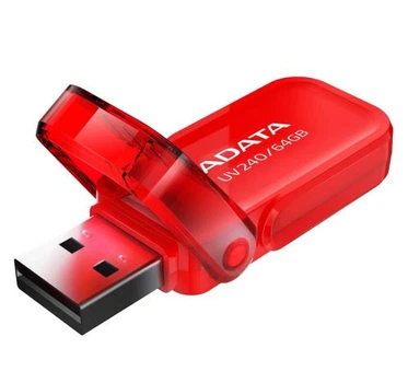 Флеш накопитель USB 64Gb ADATA UV240, Red, USB 2.0 (AUV240-64G-RRD)