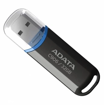 Флеш накопитель USB 32Gb ADATA C906, Black, USB 2.0 (AC906-32G-RBK)