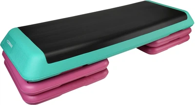 Степ-платформа 3-ступінчаста Cornix Pro 109 х 41 х 10-20 см XR-0402 Violet/Turquoise/Black