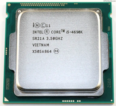 Процессор LGA1150 4 Gen Intel Core i5 4690K 4x3.50-3.90GHz 6M Cashe 88W Intel HD Graphics 4600 SR21A Б/У