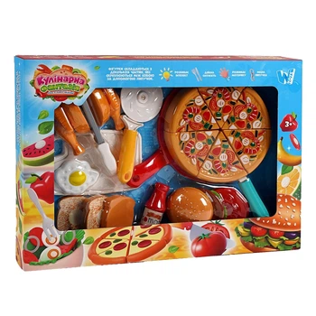 Набор продуктов “Кулинарная фантазия” 10455 WToys, 24 элемента, продукты на липучках, досточка, в коробке (6985898400849)