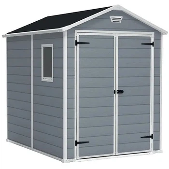 Садовий будиночок Keter Manor 6x8 DD сіро-білий 7290103660413