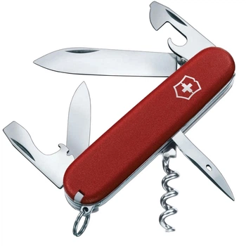 Ніж складаний, мультитул Victorinox Spartan (91мм, 12 функцій), червоний матовий 1.3603.M0007p