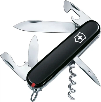 Ніж складаний, мультитул Victorinox Spartan Ukraine (91мм, 12 функцій), червоно-чорний 1.3603.3.1