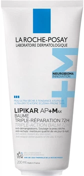 Ліпідовідновлювальний бальзам La Roche-Posay Lipikar АР + Max для догляду за сухою, дуже сухою та схильною до атопії шкірою обличчя та тіла для немовлят, дітей та дорослих 200 мл (3337875930048)