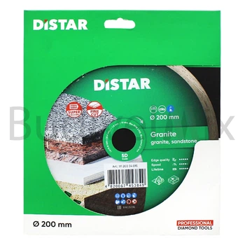 Диск алмазний відрізний DiStar 1A1R Granite 200x1,6x10x25,4 мм суцільний