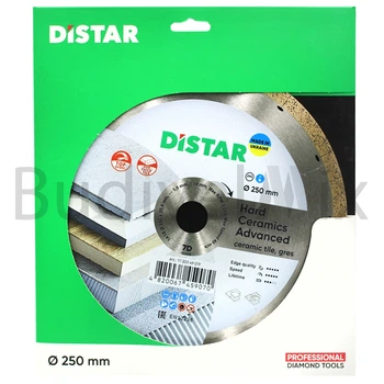 Диск алмазний відрізний DiStar 1A1R Hard Ceramics Advanced 250x1,5x10x25,4 мм суцільний